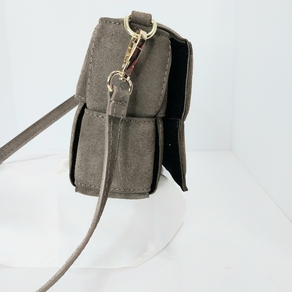 Viola Castellani Woven Suede Padded Crossbody Bag - Picture 2 of 10
